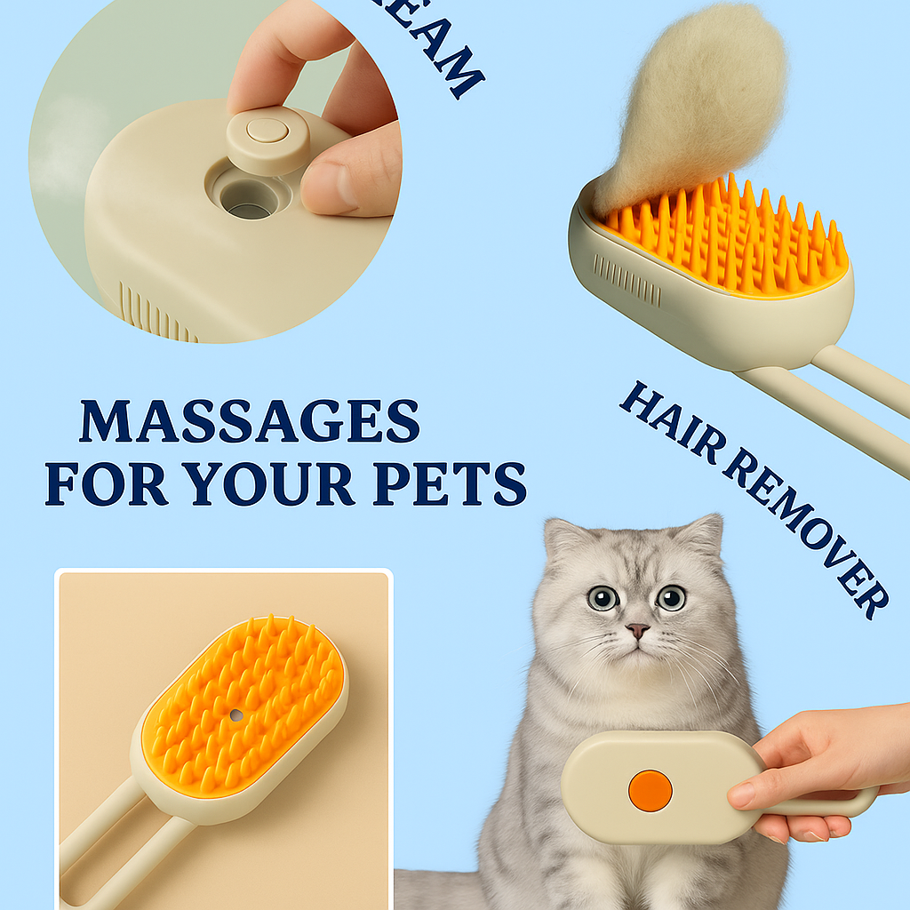 Meo & Bow SoftPaws™ Grooming Brush
